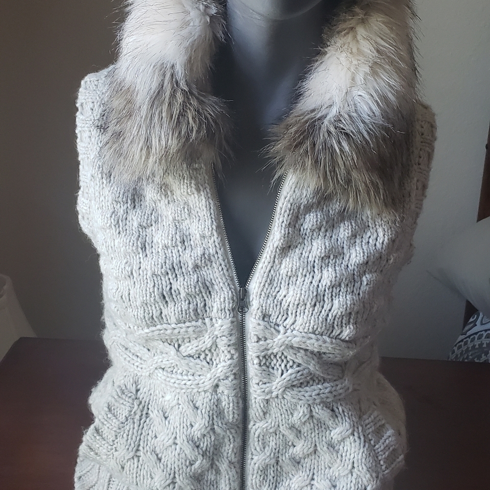 Faux fur vest